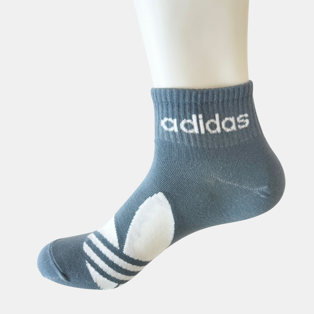 [10002] - 3 Pairs Men's Cotton Blend Crew Socks – Soft, Breathable & Everyday Comfort _5