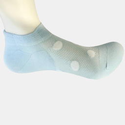 [10011] - 5 Pairs Women's  Cotton Blend Low-Cut Ankle Socks – Breathable, Minimal Dots & Everyday Comfort