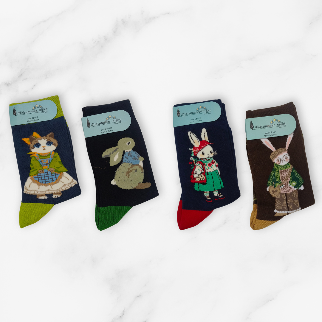 [10014] - 2 Pairs Women's High-Cotton High-Cut Crew Socks – Breathable, Cozy & Everyday Comfort _2