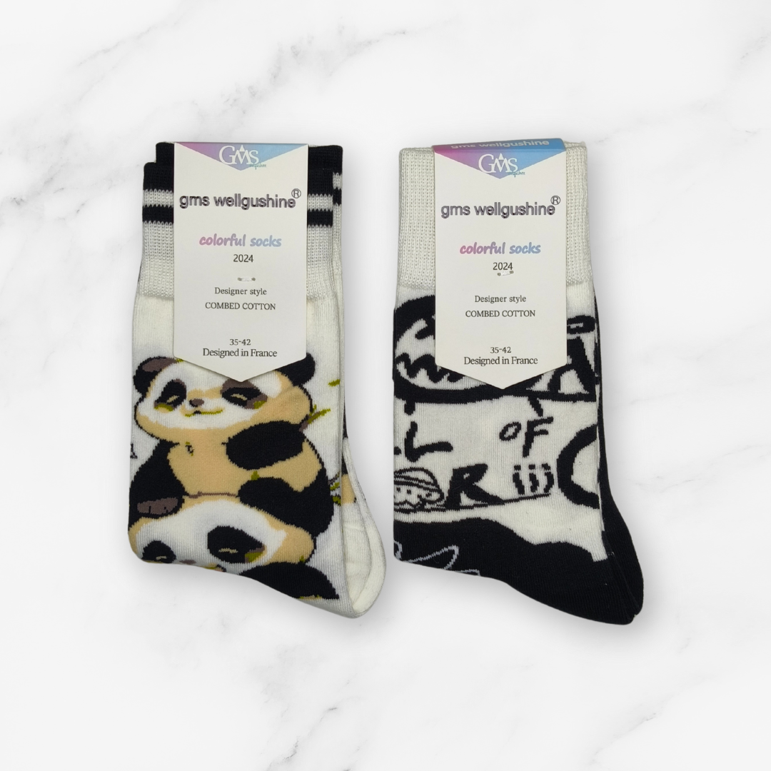 [10018] - 2 Pairs Men's High-Cotton High-Cut Crew Socks – Breathable, Soft & Everyday Comfort _2