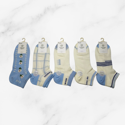 [10046] - 3 Pairs Women's Cotton Blend Low-Cut Ankle Socks – Breathable, Antibacterial & Everyday Comfort