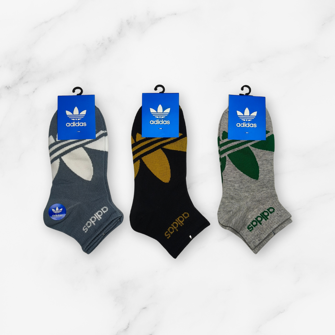 [10002] - 3 Pairs Men's Cotton Blend Crew Socks – Soft, Breathable & Everyday Comfort _8