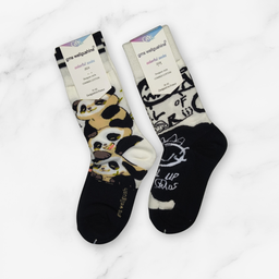[10018] - 2 Pairs Men's High-Cotton High-Cut Crew Socks – Breathable, Soft & Everyday Comfort 