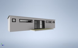 Two bedroom en-suite living Pod with kitchen (13m x 2.7m) 