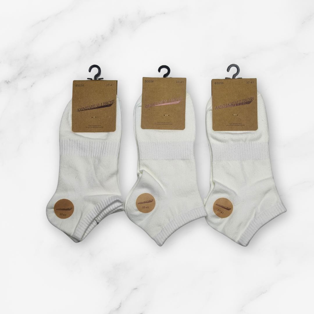 [10119] - 3 Pairs Men’s Cotton Blend Low-Cut Ankle Socks – Antibacterial, Odor-Resistant & Breathable _1