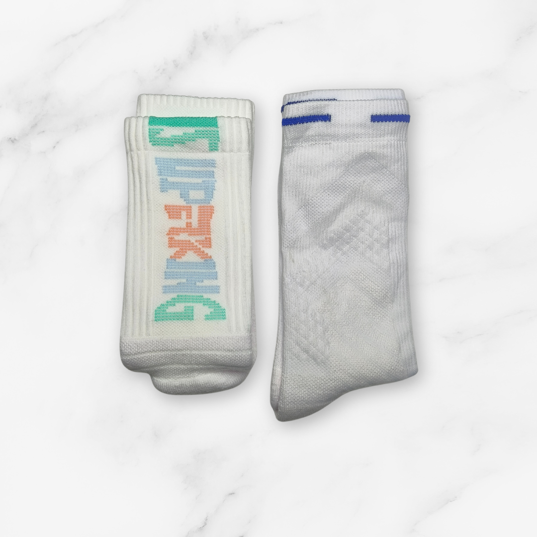 [10116] - 2 Pairs Men’s Cotton Blend Basketball High-Cut Crew Socks – Cushioned, Breathable & Sweat-Absorbing _3