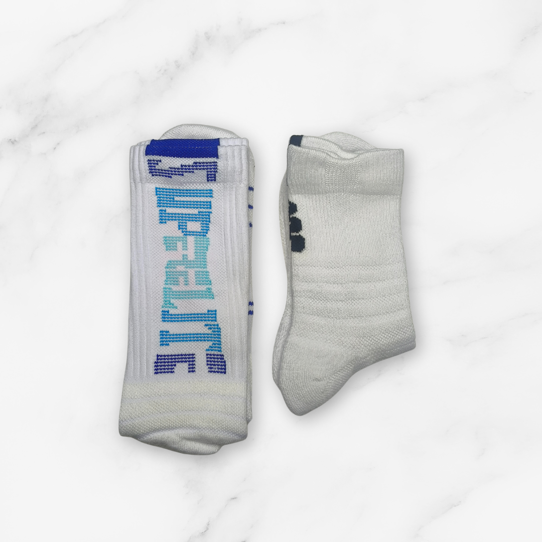 [10116] - 2 Pairs Men’s Cotton Blend Basketball High-Cut Crew Socks – Cushioned, Breathable & Sweat-Absorbing _6