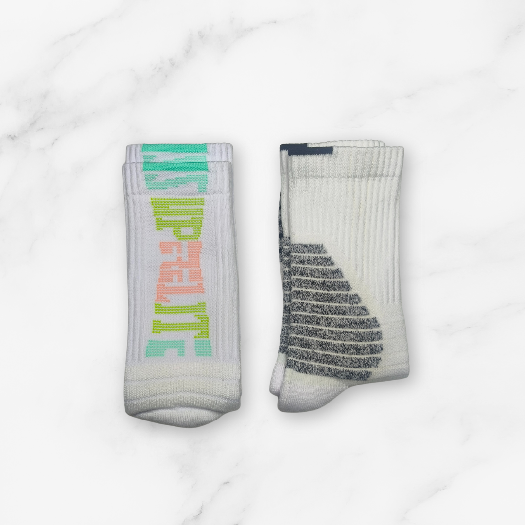 [10116] - 2 Pairs Men’s Cotton Blend Basketball High-Cut Crew Socks – Cushioned, Breathable & Sweat-Absorbing _4