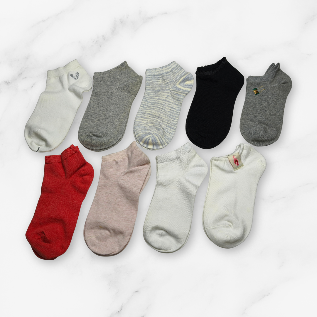 [10111] - 3 Pairs Women’s Cotton Blend Low-Cut Ankle Socks – Soft, Breathable & Everyday Comfort _1