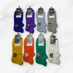 [10082] - 5 Pairs Men’s High-Cotton Low-Cut Ankle Socks – Breathable & Everyday Comfort 