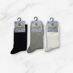 [10080] - 3 Pairs Men’s High-Cotton High-Cut Crew Socks – Odor-Resistant, Breathable & Everyday Comfort 