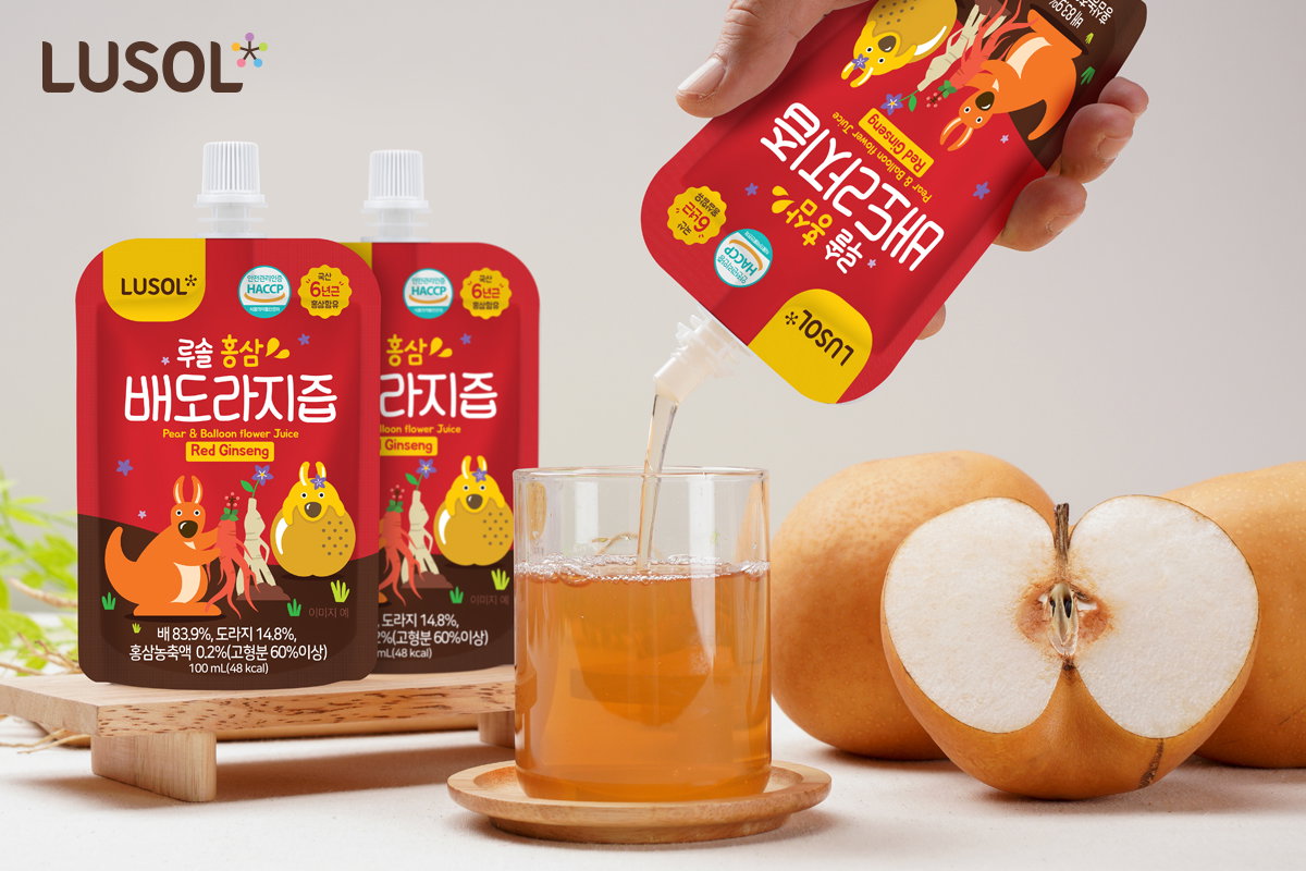 **STARBUY** Korean Red Ginseng Pear Balloon Flower Juice Rich Carton (20pcs)_2