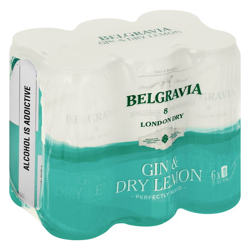 Belgravia Gin & Dry Lemon 440ml_0