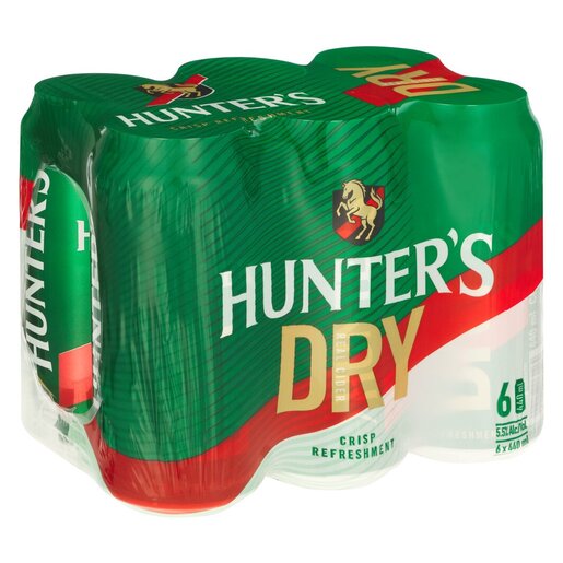 Hunters Dry Can 6 x 440ml_0