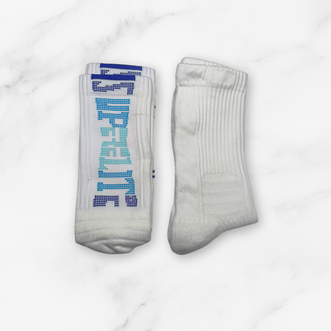 [10116] - 2 Pairs Men’s Cotton Blend Basketball High-Cut Crew Socks – Cushioned, Breathable & Sweat-Absorbing _15