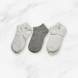[10111] - 3 Pairs Women’s Cotton Blend Low-Cut Ankle Socks – Soft, Breathable & Everyday Comfort 