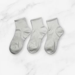 [10110] - 5 Pairs Men’s Cotton Blend Crew Socks – Breathable, Sweat-Absorbing & Minimal 