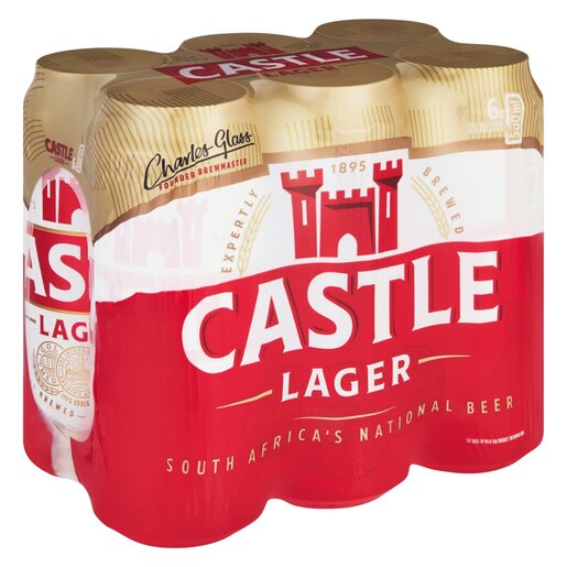 Castle Lager Local Beer 6 x 500ml