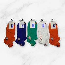 [10086] - 5 Pairs Men’s High-Cotton Low-Cut Ankle Socks – Stretchy, Breathable & Everyday Comfort 