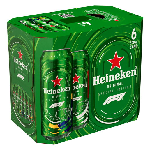Heineken Lager Can 6 x 500ml_0