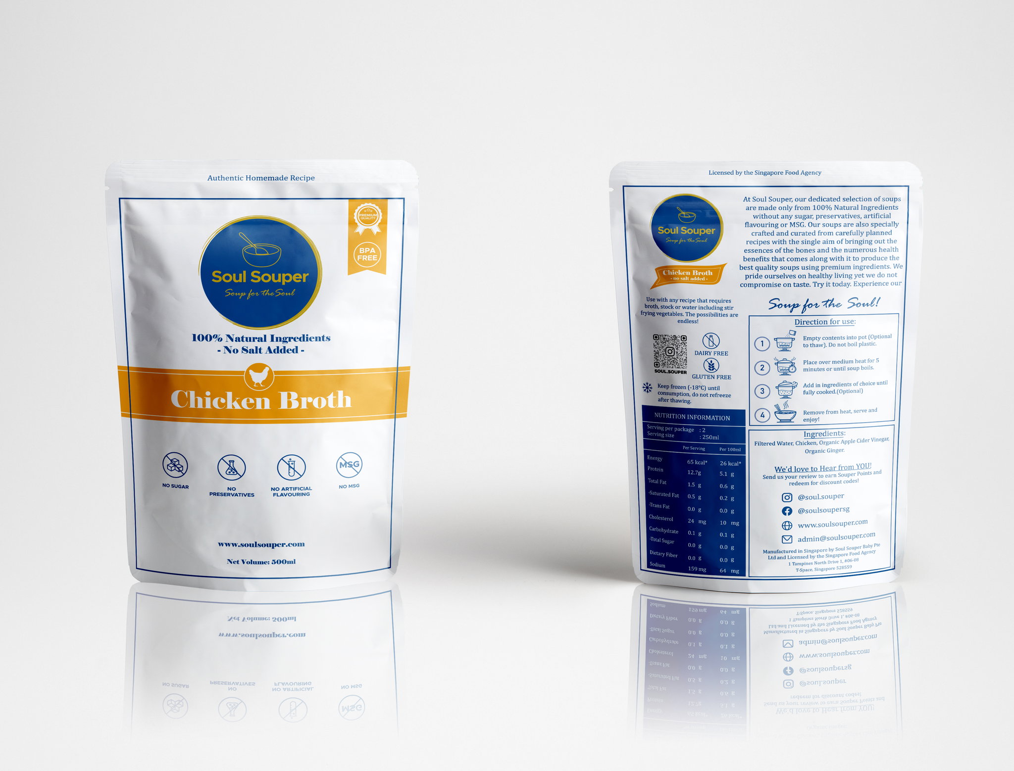 Chicken Bone Broth 500ml (Salted/ Unsalted)_2