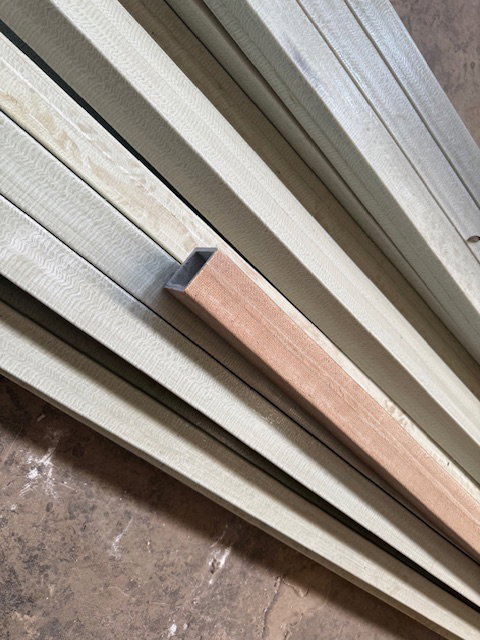 54mm by 54mm hemp/fibreglass square tubing