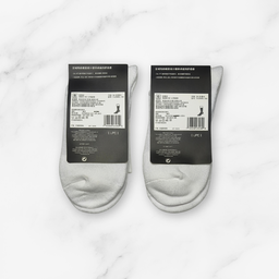[10200] - 2 Pairs Men’s High-Cotton High-Cut Crew Socks – Breathable, Sweat-Absorbing & Minimal 