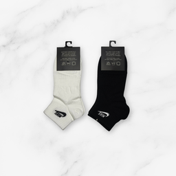 [10199] - 3 Pairs Men’s Cotton Crew Socks – Breathable, Sweat-Absorbing & Minimal 