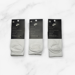 [10197] - 3 Pairs Men’s High-Cotton High-Cut Crew Socks – Breathable, Sport Motif & Everyday Comfort 