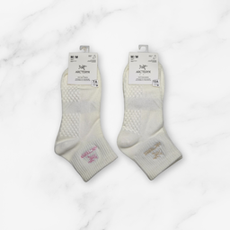 [10196] - 5 Pairs Women’s High-Cotton Crew Socks – Cushioned, Antibacterial & Sweat-Absorbing 