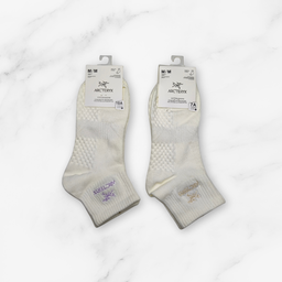 [10196] - 5 Pairs Women’s High-Cotton Crew Socks – Cushioned, Antibacterial & Sweat-Absorbing 