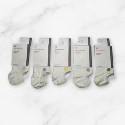 [10191] - 5 Pairs Women’s Cotton Blend Low-Cut Ankle Socks – Breathable, Embroidered/Plain & Everyday Comfort 