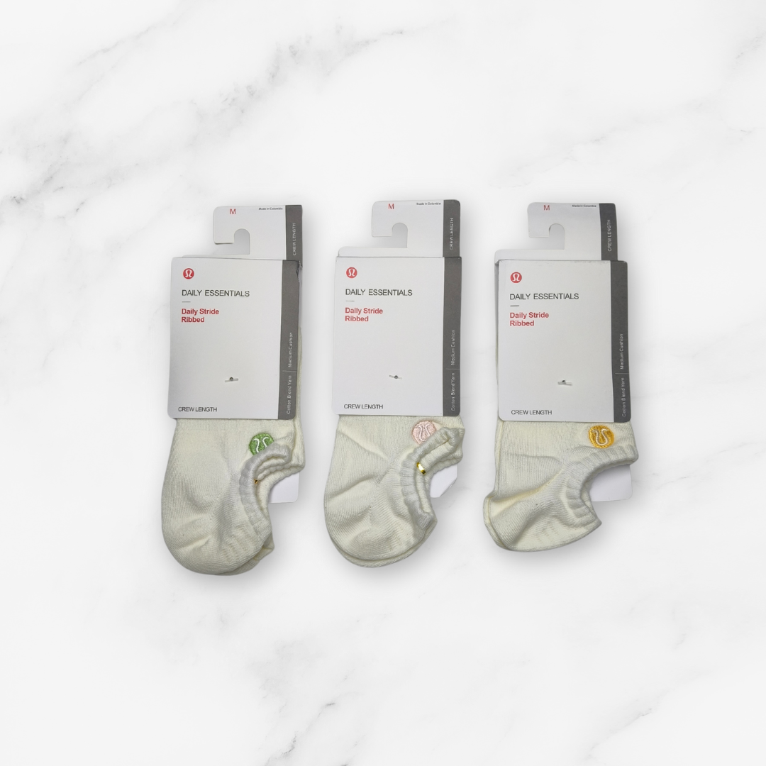 [10191] - 5 Pairs Women’s Cotton Blend Low-Cut Ankle Socks – Breathable, Embroidered/Plain & Everyday Comfort _3