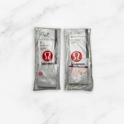 [10189] - 3 Pairs Lululemon Women’s Cotton Blend Crew Socks – Breathable, Sweat-Absorbing & Minimal 