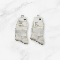 [10183] - 2 Pairs Women’s High-Cotton Crew Socks – Antibacterial, Cushioned & Breathable 