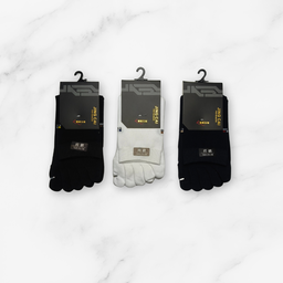 [10180] - 2 or 3 Pairs Men’s Cotton Crew Toe Socks – Breathable & Sweat-Absorbing 