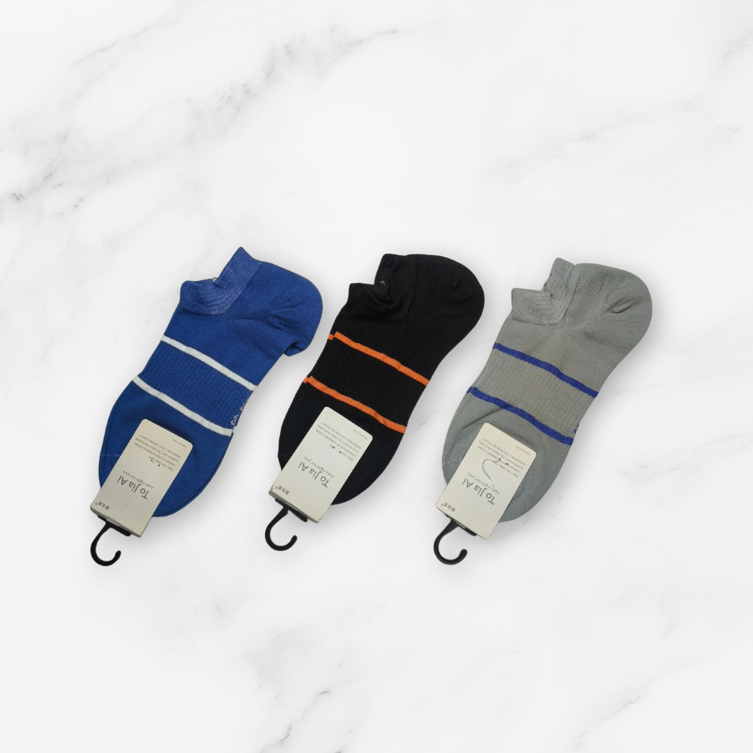 [10160] - 5 Pairs Men’s Cotton Blend Low-Cut Ankle Socks – Soft, Breathable & Minimal _4