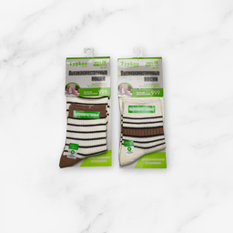 [10148] - 3 Pairs Men’s High-Cotton High-Cut Crew Socks – Breathable Stripes/Plain & Comfort 
