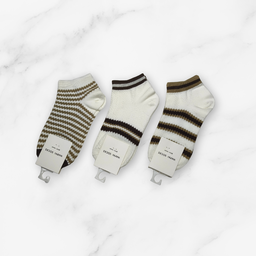 [10144] - 3 Pairs Women’s Modal Blend Low-Cut Ankle Socks – Soft, Breathable & Minimal 