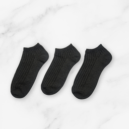 [10139B] - 5 Pairs Unisex Low-Cut Ankle Socks – Soft, Breathable & Minimal
