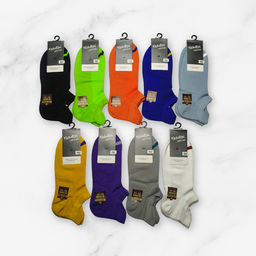 [10137] - 5 Pairs Men’s High-Cotton Low-Cut Ankle Socks – Soft, Breathable & Minimal 
