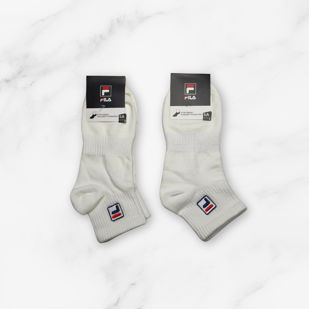 [10193] - 2 Pairs Men’s High-Cotton Crew Socks – Breathable, Sweat-Absorbing & Embroidered Detail _2