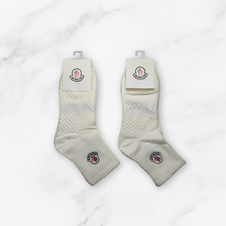 [10185] - 2 Pairs Men’s Cotton Crew Socks – Antibacterial, Breathable & Minimal 