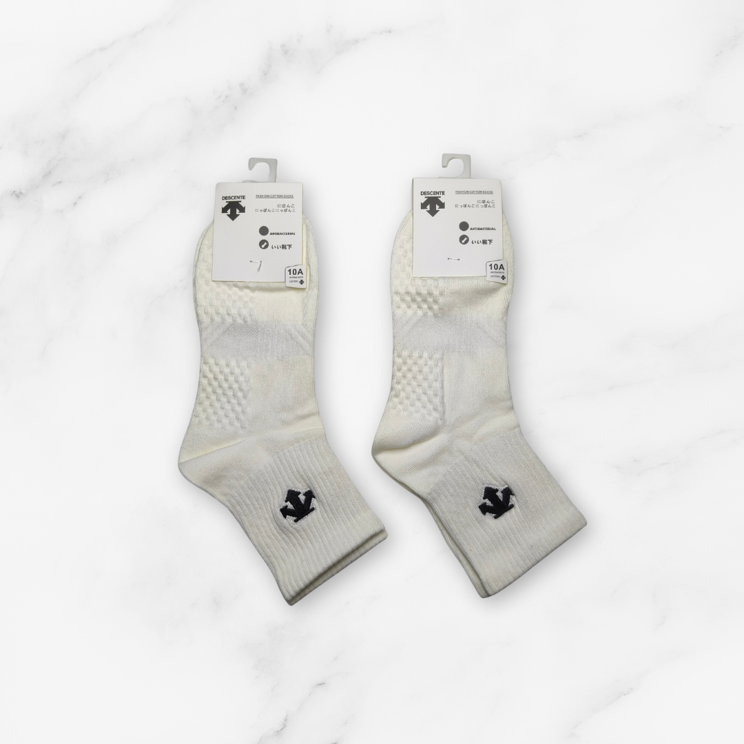[10184] - 2 Pairs Men’s High-Cotton Crew Socks – Antibacterial, Cushioned & Breathable _3