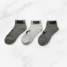 [10182] - 3 Pairs Men’s Cotton Blend Low-Cut Ankle Socks – Breathable & Sweat-Absorbing 