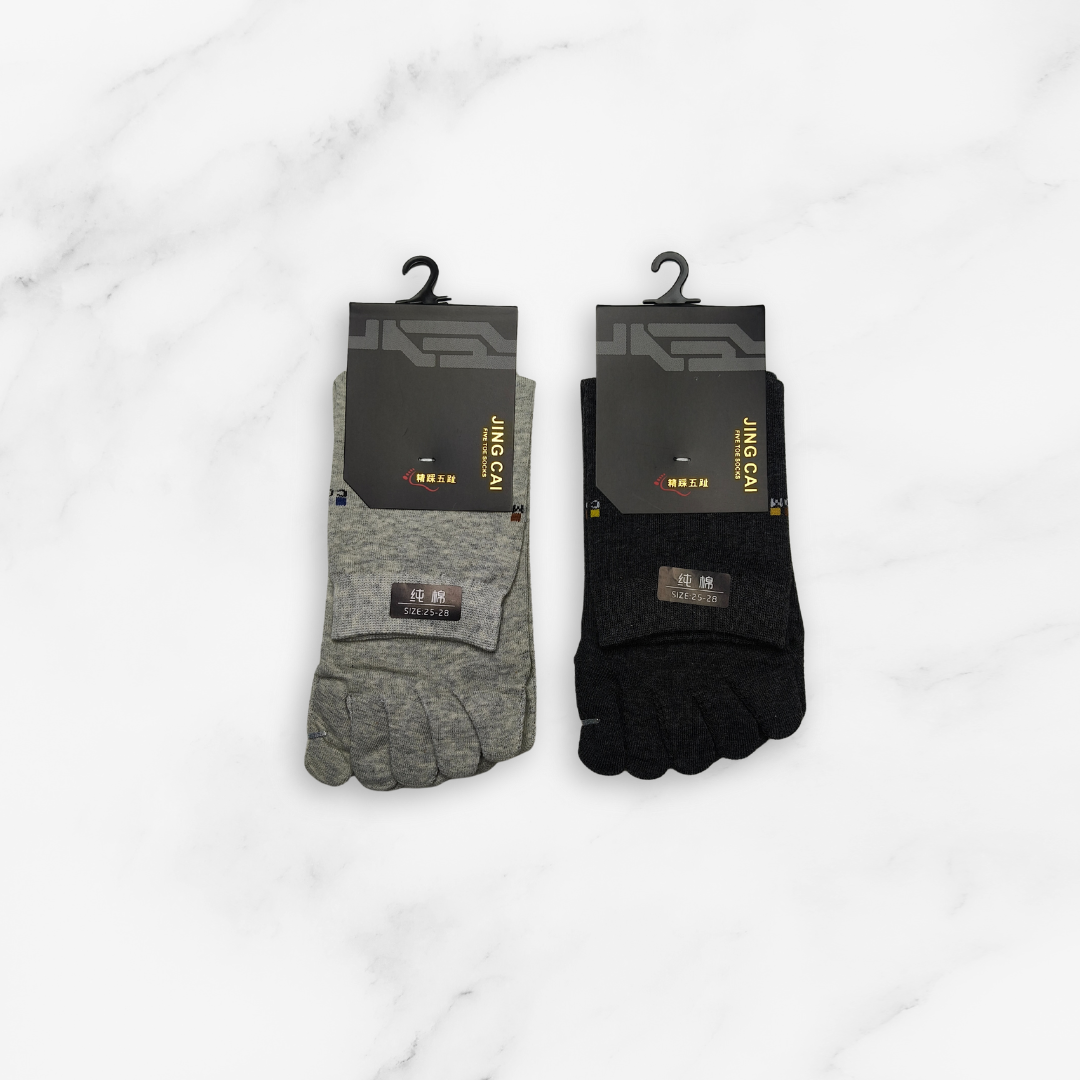 [10180] - 2 or 3 Pairs Men’s Cotton Crew Toe Socks – Breathable & Sweat-Absorbing _4