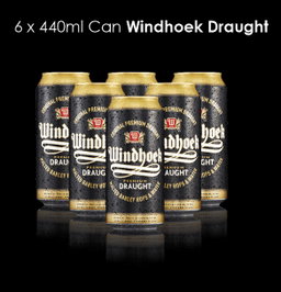 Windhoek Draught 440ml x6