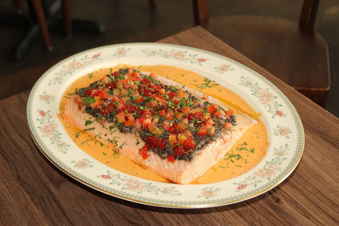 SET F Slow-Cooked Salmon Fillet