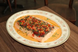 SET F Slow-Cooked Salmon Fillet