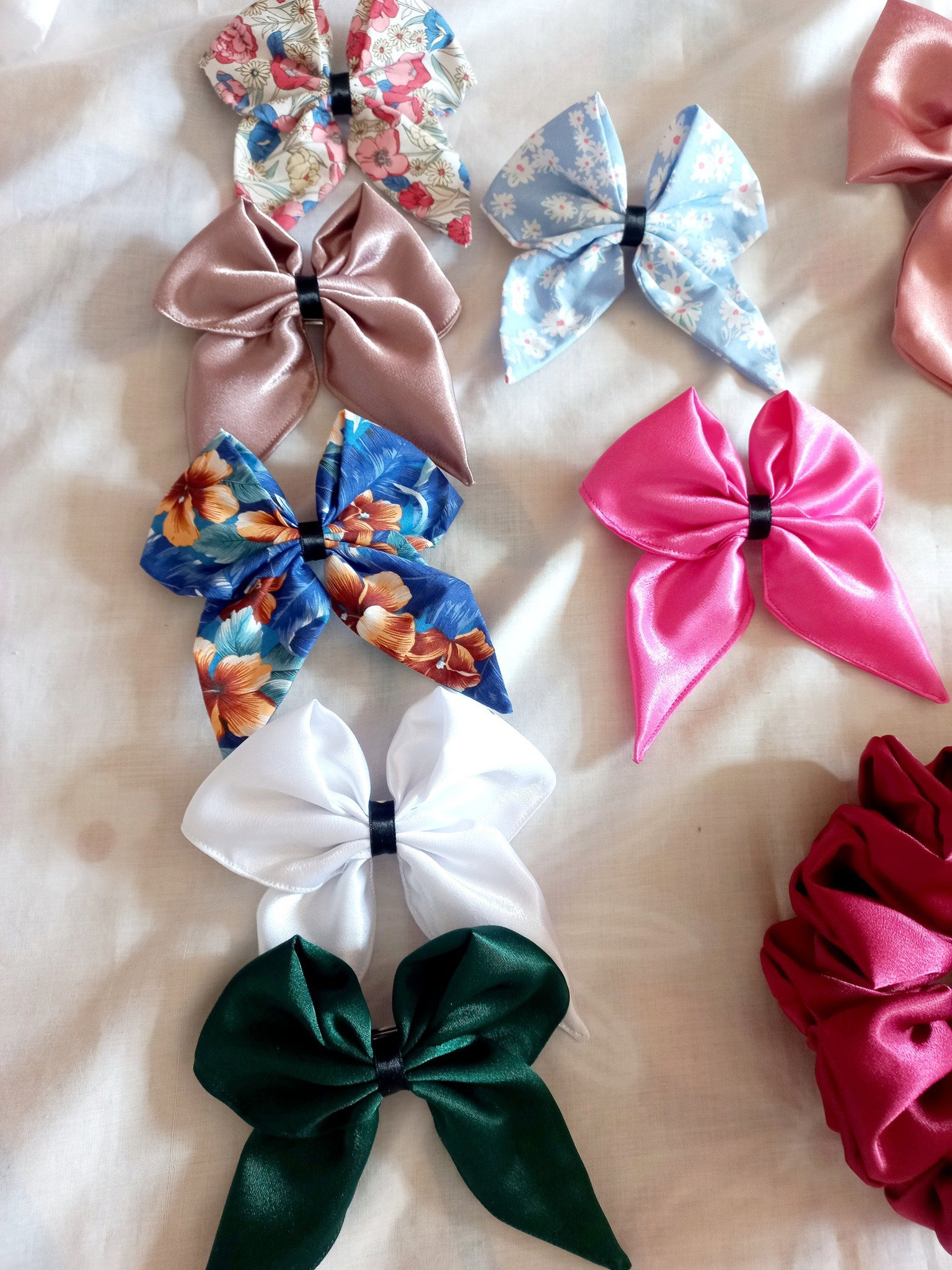 Wholesale Sailor Bow – Satin & Cotton (Elastic Only)_3